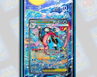 Mega Greninja ex SAR PSA TAG Beckett | Extended Art Display Case for Graded Card