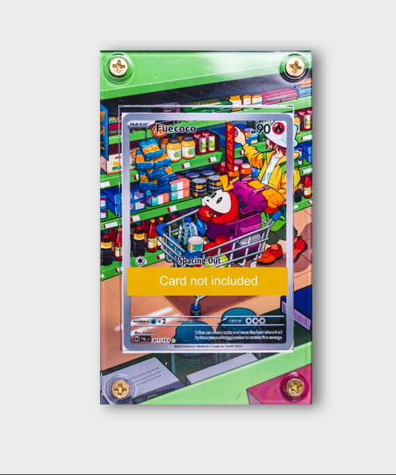 Fuecoco IR | Extended Art Display Case for Pokemon Card - Etsy Fuecoco IR | Extended Art Display Case for Pokemon Card - Etsy