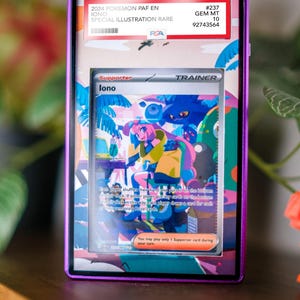 Iono 237/091 SIR PSA BGS | Display Case Extended Art for Pokemon Card