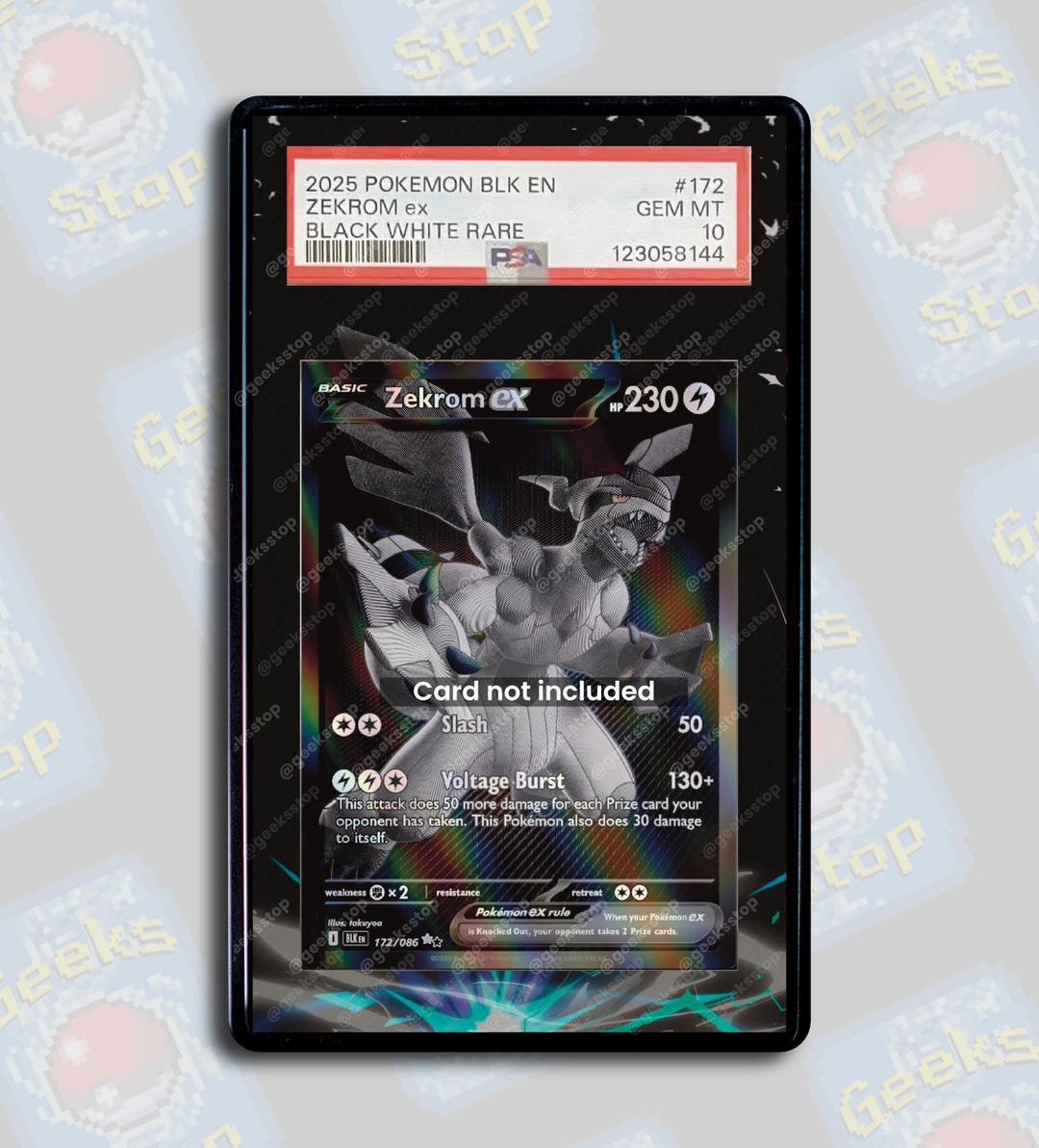 ゼクロム ex BWR PSA TAG ベケット | グレーディングカード用拡張