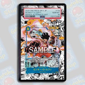 Luffy Manga OP11 PSA CGC Beckett | Extended Art Display Case for Graded OPTCG