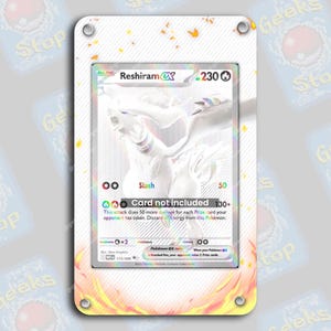 Reshiram ex BWR | Illustration détaillée de la vitrine pour carte Pokémon