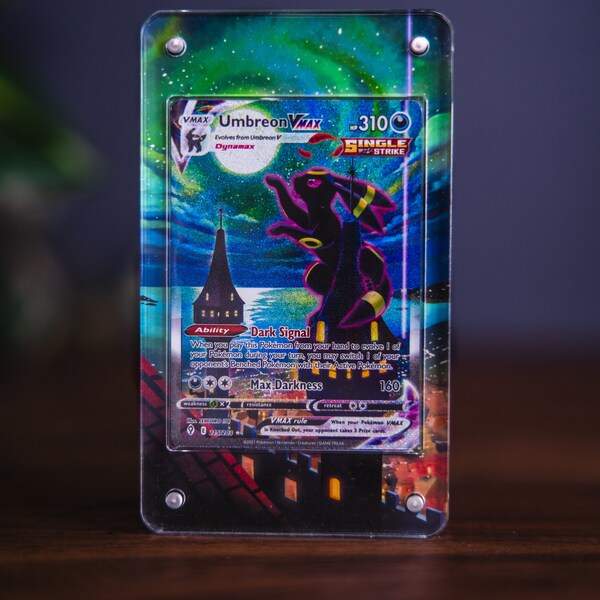 Umbreon VMAX Extended Art Custom Display Case for Pokémon Card