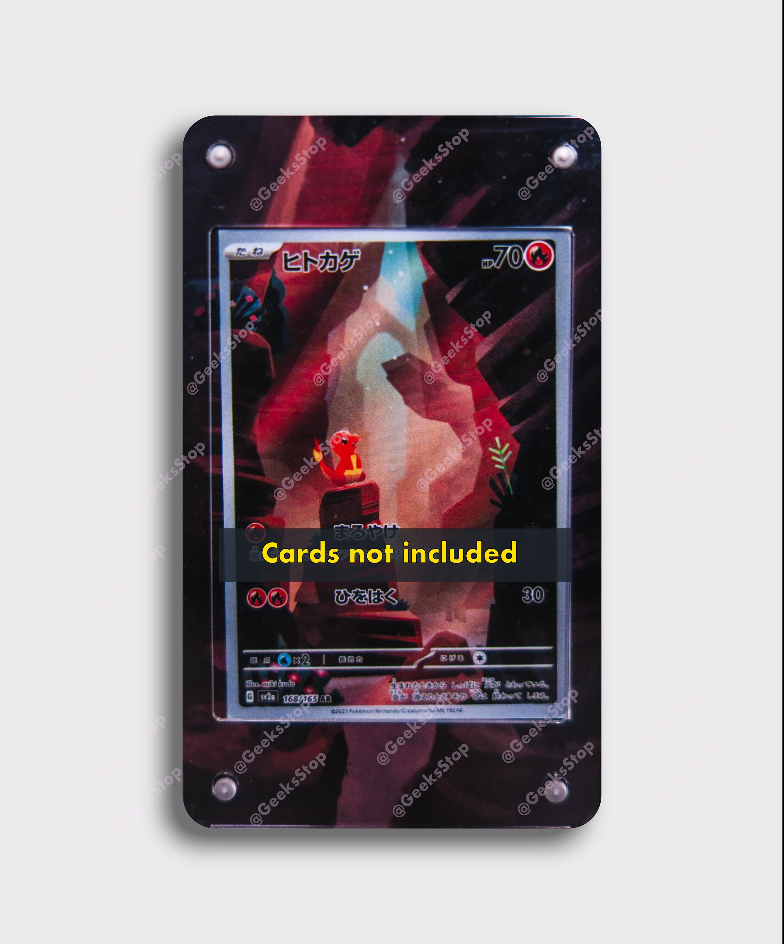 Charmander 151 IR | Extended Art Display Case for Pokemon Card