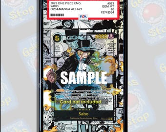 Sabo Manga PSA CGC Beckett | Extended Art Display Case for OPTCG