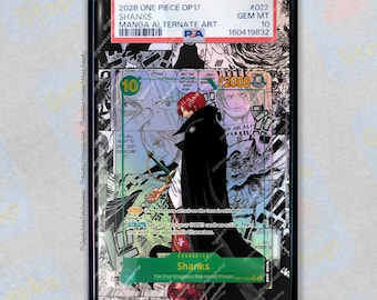 Shanks Manga OP17 Extended Art Display Case for Graded Slab