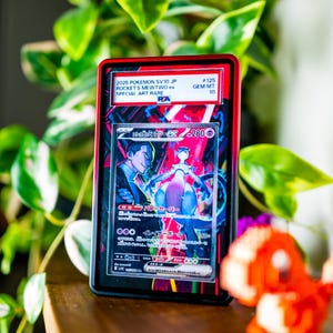Team Rocket Mewtwo ex SAR PSA TAG Beckett | Display Case Extended Art for Pokemon Card
