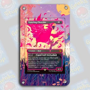 旅するチョコボ（ピンク）｜MTG用拡張アートディスプレイケース