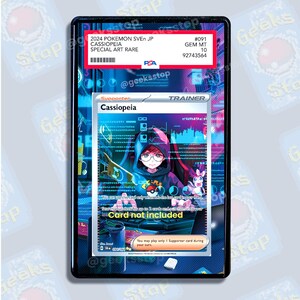 Cassiopeia SAR PSA 10 BGS Display Case Extended Art for Pokemon Card
