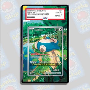 Snorlax 151 PSA BGS | Display Case Extended Art for Pokemon Card