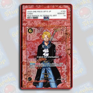 Sabo Red Manga OP13 PSA TAG Beckett | Extended Art Display Case for Graded OPTCG