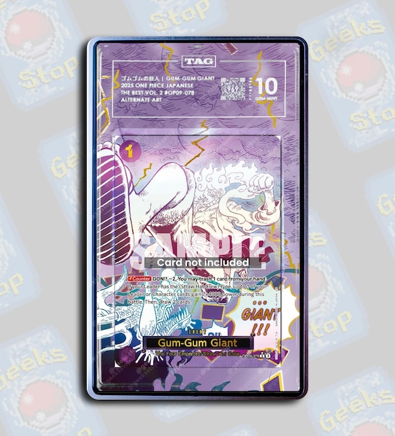 Gum-gum Giant Alt Art PRB02 PSA TAG Beckett | Extended Art Display