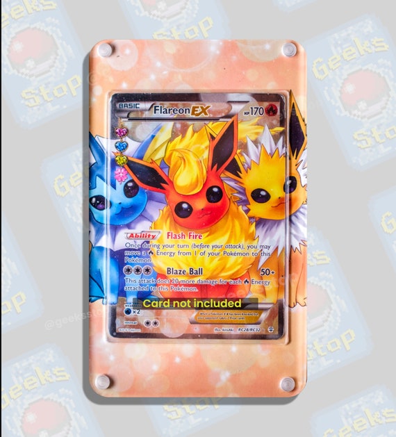 Flareon EX RC28 | Extended Art Display Case for Pokemon Card - Etsy