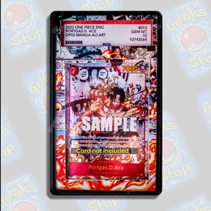 Ace Manga PSA CGC Beckett | Vitrine d'exposition étendue pour OPTCG gradué