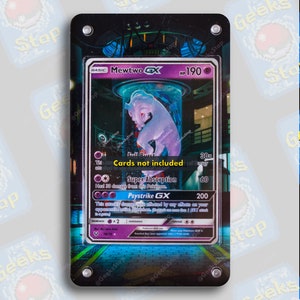 Tube Mewtwo GX | Grande vitrine artistique pour carte Pokémon
