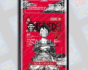 Luffy Magazine Vol. 20 Promo PSA TAG Beckett | Extended Art Display Case for OPTCG