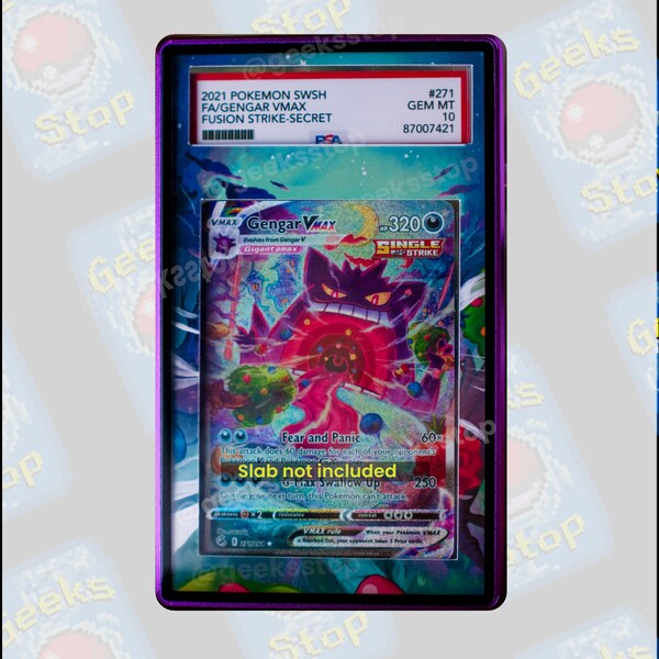 thumbnail image 2 of Pokemon Gengar VMAX Alt Art 271/264 – SWSH Fusion Strike, Secret Rare, Holo (Near Mint Or Better) 2 of 4
