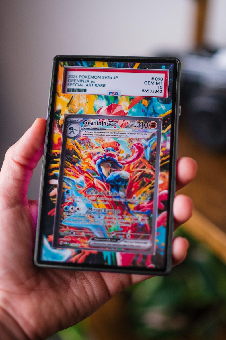 Greninja ex SIR | PSA Display Case Extended Art for Graded Pokemon Card