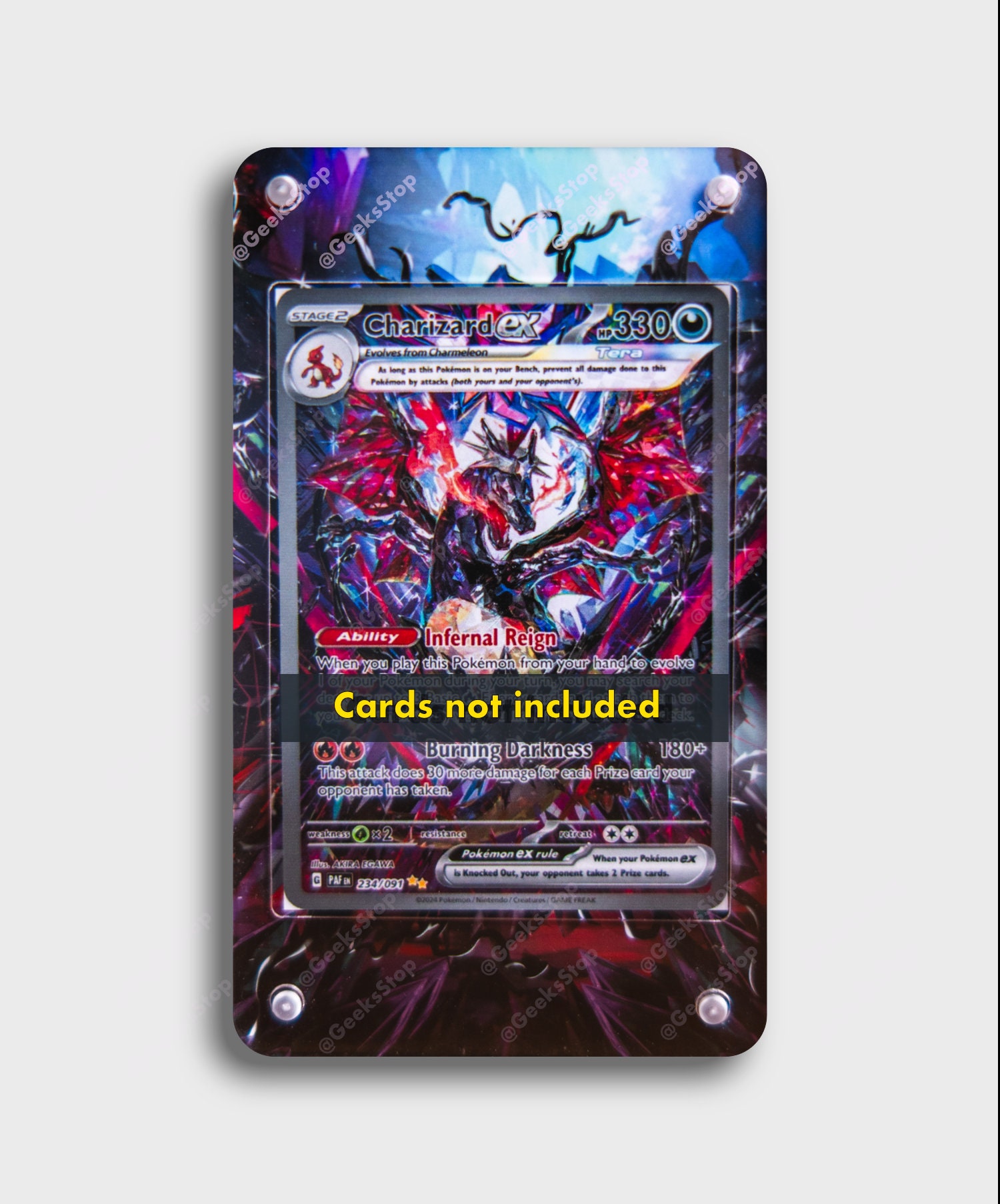 Charizard Ex 234 | Extended Art Display Case for Pokemon Card - Etsy