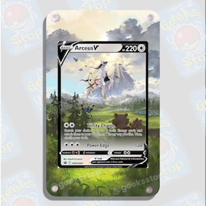 Arceus V Promo | Caixa de exposição de arte estendida para cartas de Pokémon