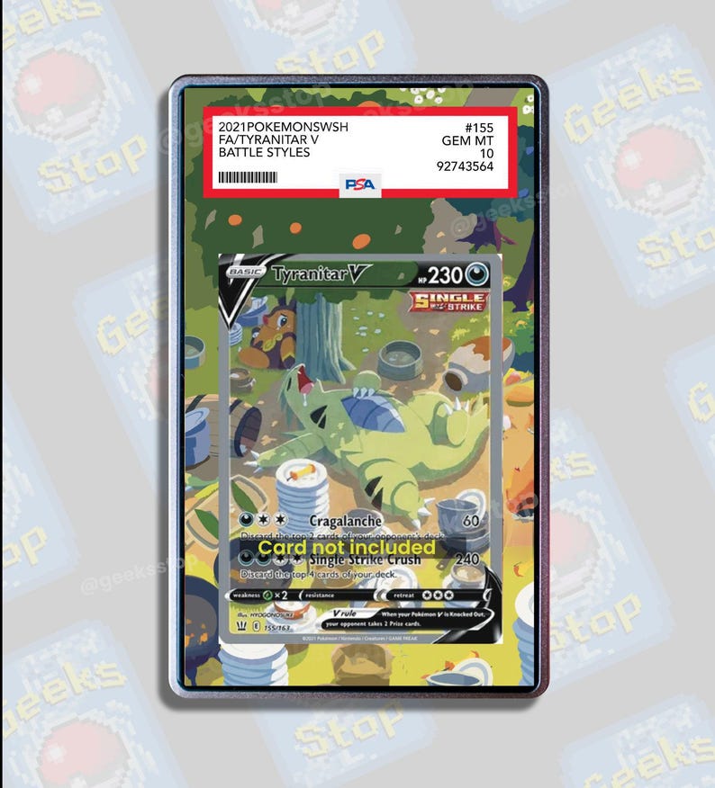 Tyranitar V Alt Art | Display Case Extended Art for Pokemon Card
