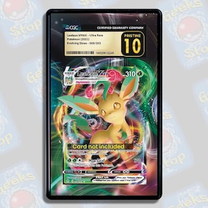 Leafeon VMAX PSA Beckett CGC | Extended Art Display Case for Graded Pokemon Card