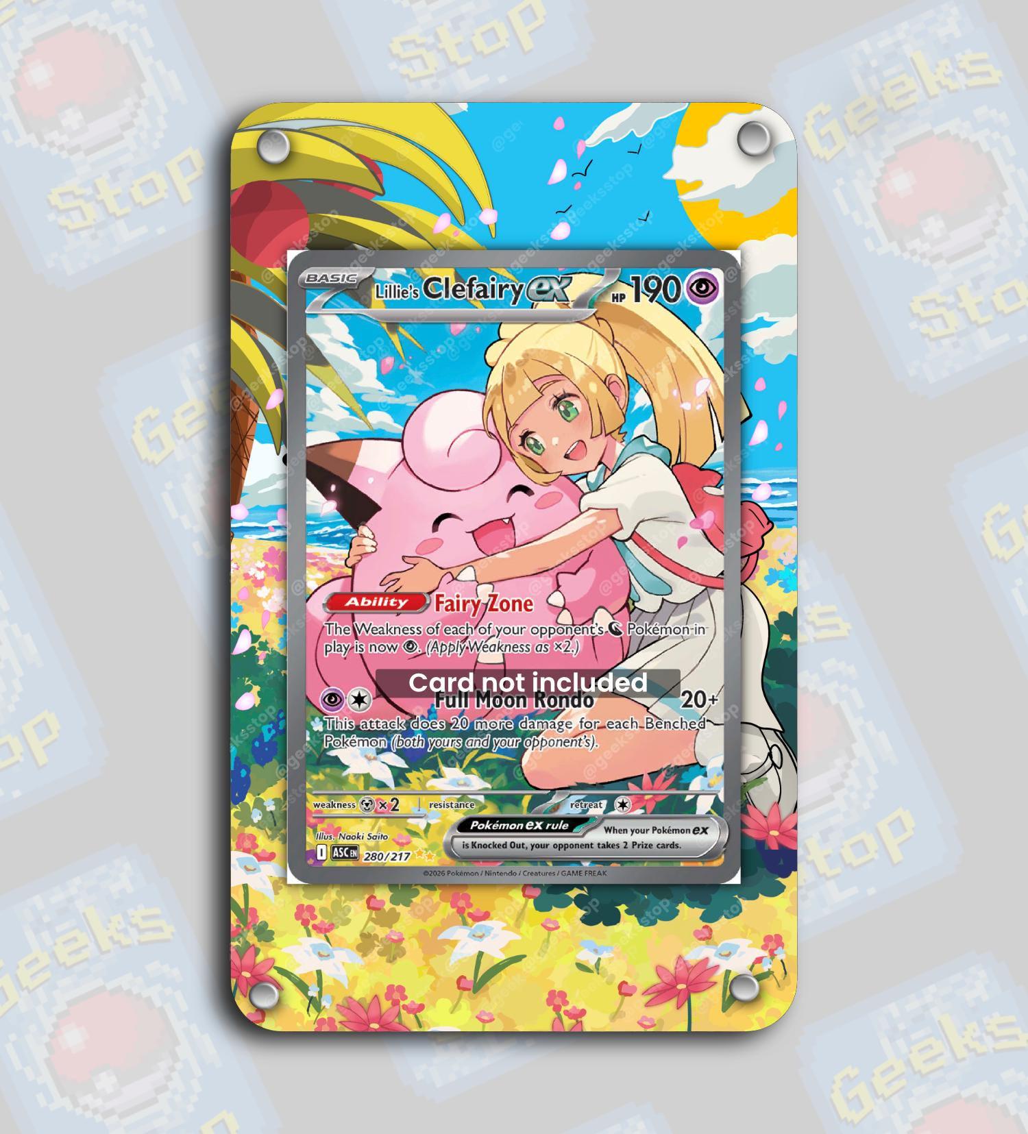 Lillie's Clefairy Ex SAR 280 | Extended Art Display Case for