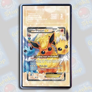 Flareon ex RC28 PSA TAG Beckett | Extended Art Display Case for Graded Pokemon Card