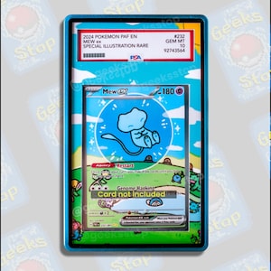 Mew ex Shiny SIR PSA CGC Beckett | Extended Art Display Case for Pokemon Card