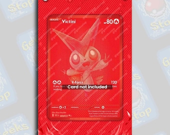 Victini BWR | Extended Art Display Case for Pokemon Card
