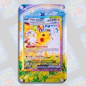 【激レア】ポケモン 御三家＆ピカチュウ 初版カードイラスト ディスプレイ 額 ポケモンカード用ピカチュウ ex SAR 拡張アートディスプレイケース