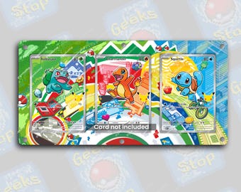 Bulbasaur Charmander Squirtle First Partner Collection | Extended Art Display Case