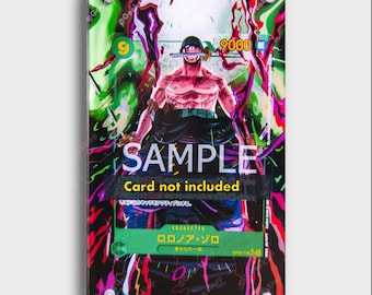 Roronoa Zoro Alt Art OP06-118 / Vetrina espositiva estesa per OPTCG
