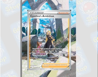 Cynthia’s Ambition | Extended Art Display Case for Pokemon Card