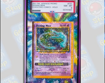 « SHINING MEW »COROCORO COMICS-HOLO PSA9 PSA 9 Shining Mew No.151 CoroCoro Comics Promo Japanese Pokemon