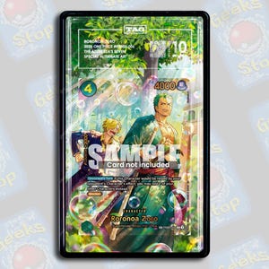 Roronoa Zoro SP OP14 PSA Beckett Tag | Extended Art Display Case for OPTCG