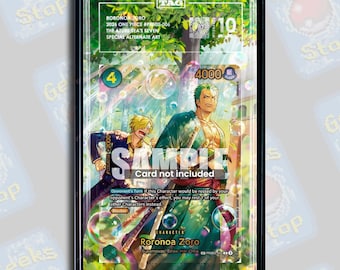 Roronoa Zoro SP OP14 PSA Beckett Tag | Extended Art Display Case for OPTCG