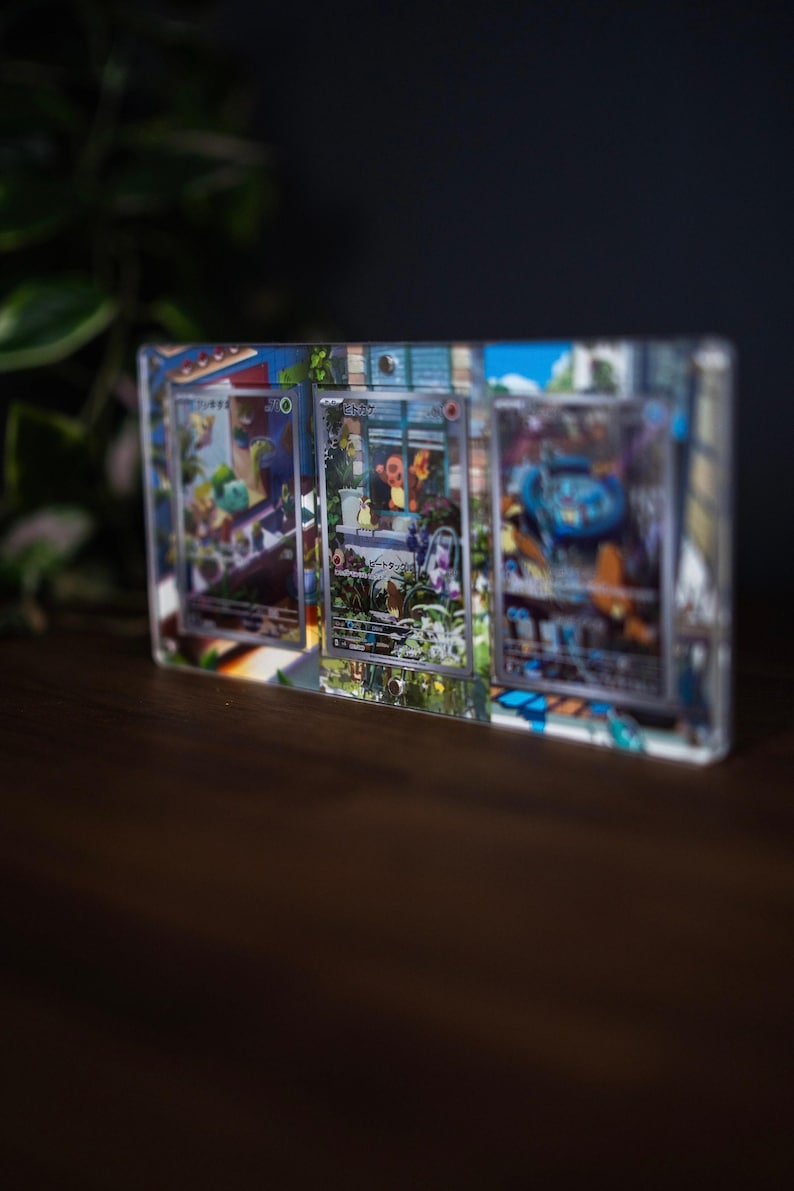 Bulbasaur Charmander Squirtle AR | Extended Art Display Case for Pokemon Card image 3