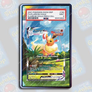 Flareon VMAX Promo PSA TAG Beckett | Extended Art Display Case for Graded Pokemon Card