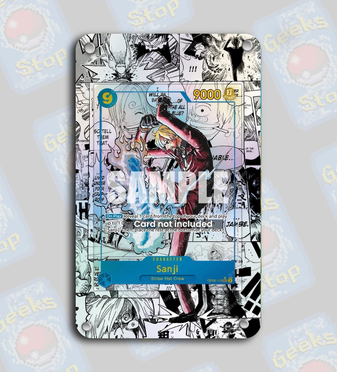 Sanji Manga PRB-02 | Extended Art Display Case for OPTCG - Etsy