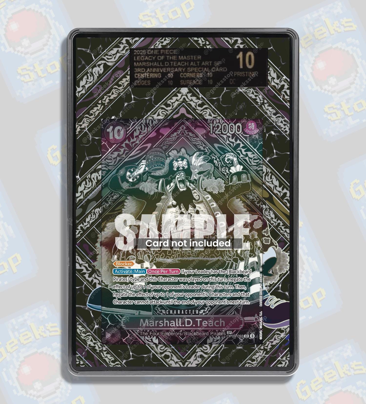 Marshall D Teach SP OP12 Silver PSA TAG Beckett | Extended Art