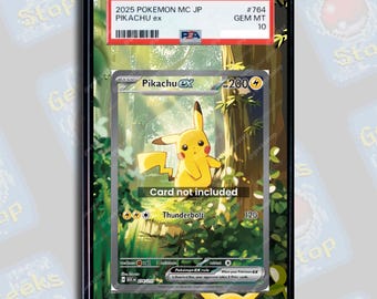 Pikachu ex 276 SAR PSA CGC Beckett | Extended Art Display Case for Pokemon Card