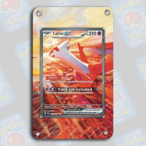 Vitrine d'exposition étendue Latias ex SAR pour carte Pokémon