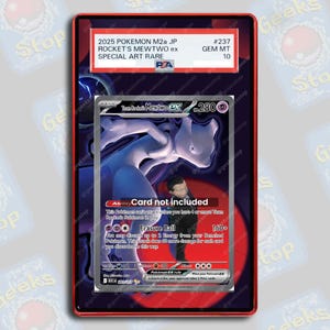 Team Rocket Mewtwo ex 281 SAR PSA TAG Beckett | Extended Art Display Case for Graded Pokemon Card
