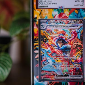 Greninja ex SIR | PSA Display Case Extended Art for Graded Pokemon Card