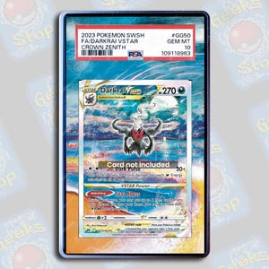 Darkrai VSTAR PSA TAG Beckett | Extended Art Display Case for Pokemon Card