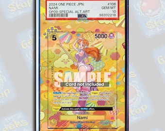 Nami SP OP09 PSA Tag Beckett | Extended Art Display Case for Graded OPTCG