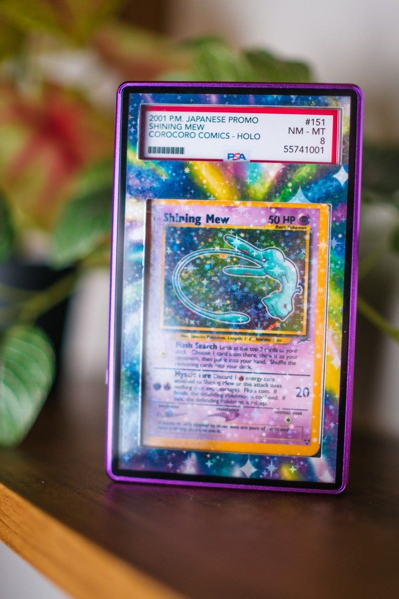 Shining Mew CoroCoro PSA | Display Case Extended Art for Graded Pokemon Card
