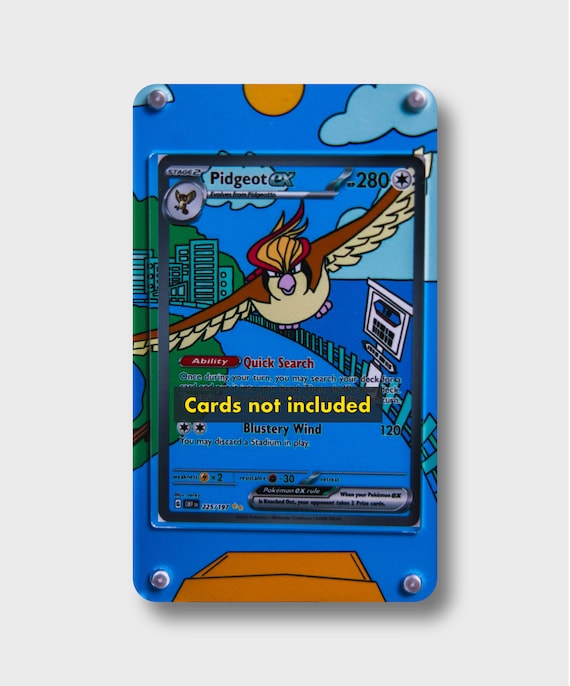 Pidgeot Ex | Extended Art Display Case for Pokemon Card - Etsy Pidgeot Ex | Extended Art Display Case for Pokemon Card - Etsy