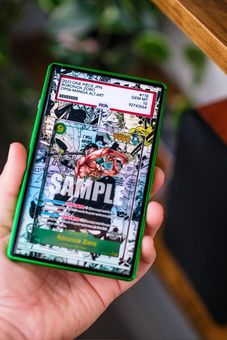 Roronoa Zoro Manga | PSA CGC Beckett Display Case Extended Art for One Piece Card